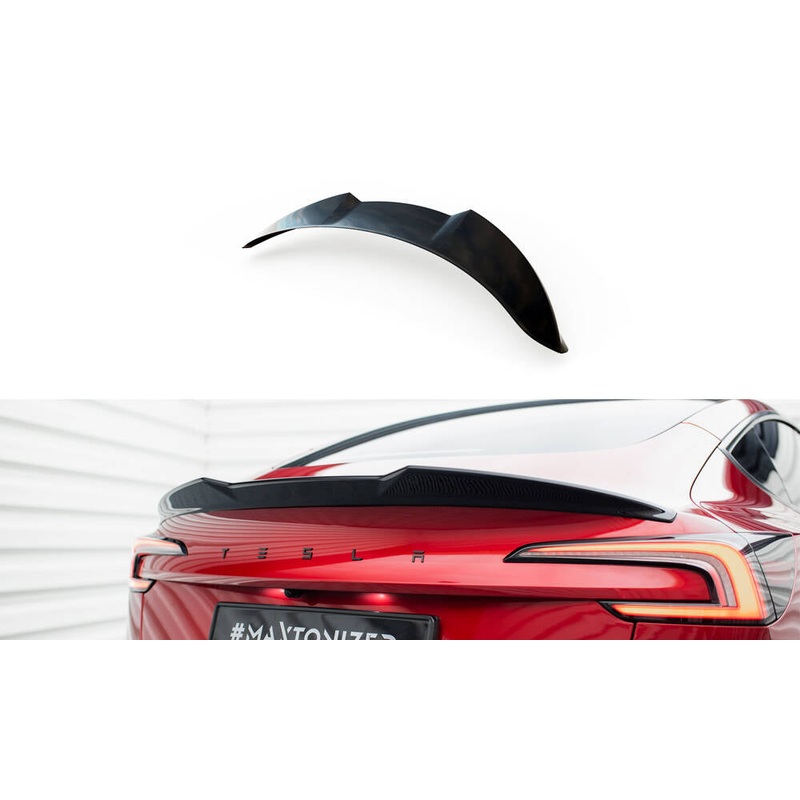 SPOILER CAP 3D TESLA MODEL 3 GLOSS BLACK