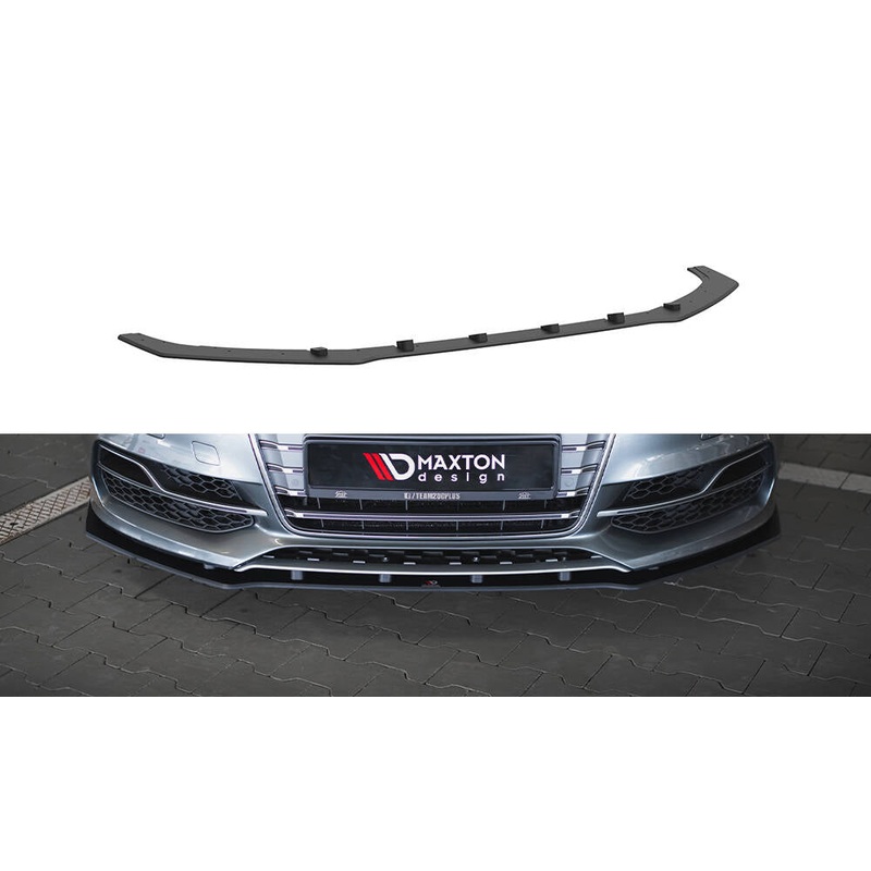 Street Pro Front Splitter Audi S3 / A3 S-Line Sedan 8V BLACK