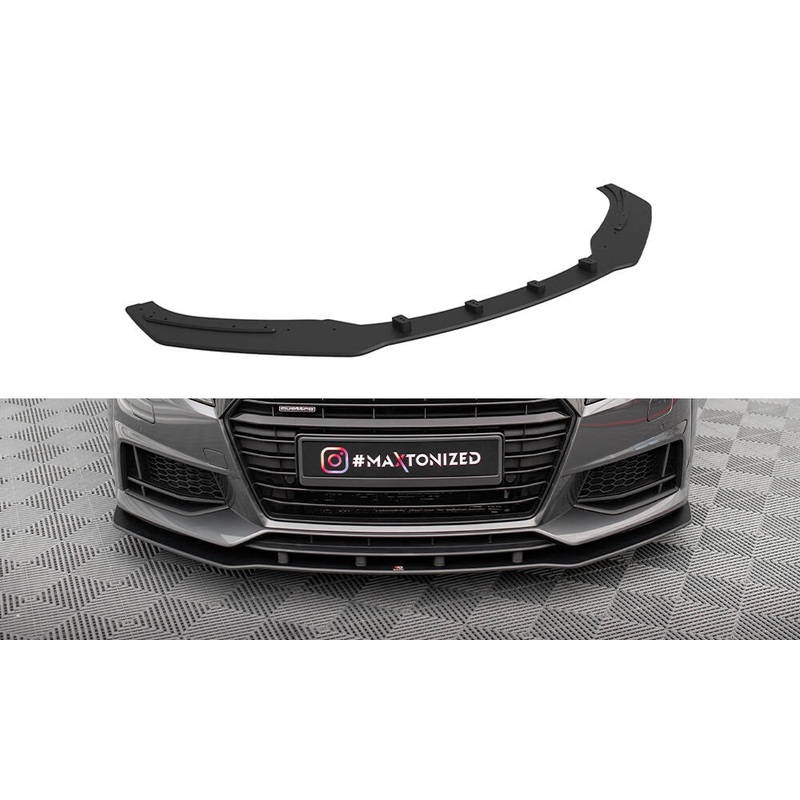 Street Pro Front Splitter Audi TT S / S-Line 8S BLACK