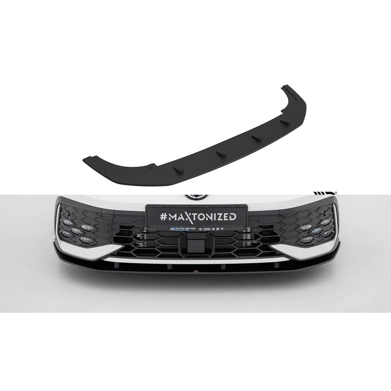 Street Pro Front Splitter Volkswagen Golf GTI  Mk8 Facelift BLACK