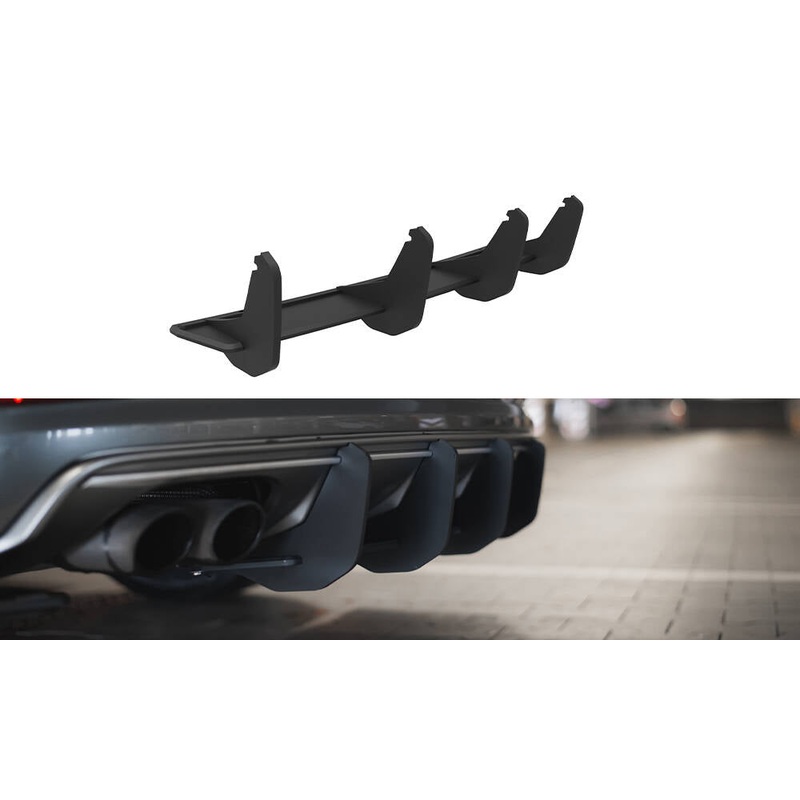 Street Pro Rear Diffuser Audi S3 Sedan 8V BLACK