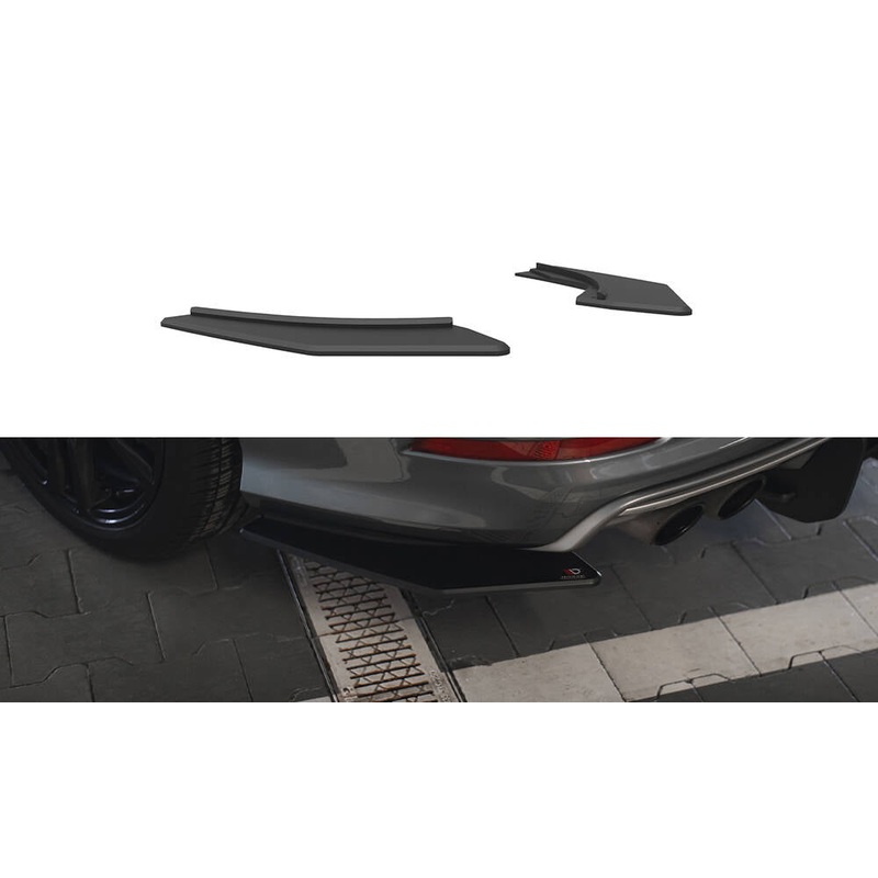 Street Pro Rear Side Splitters Audi S3 Sedan 8V BLACK