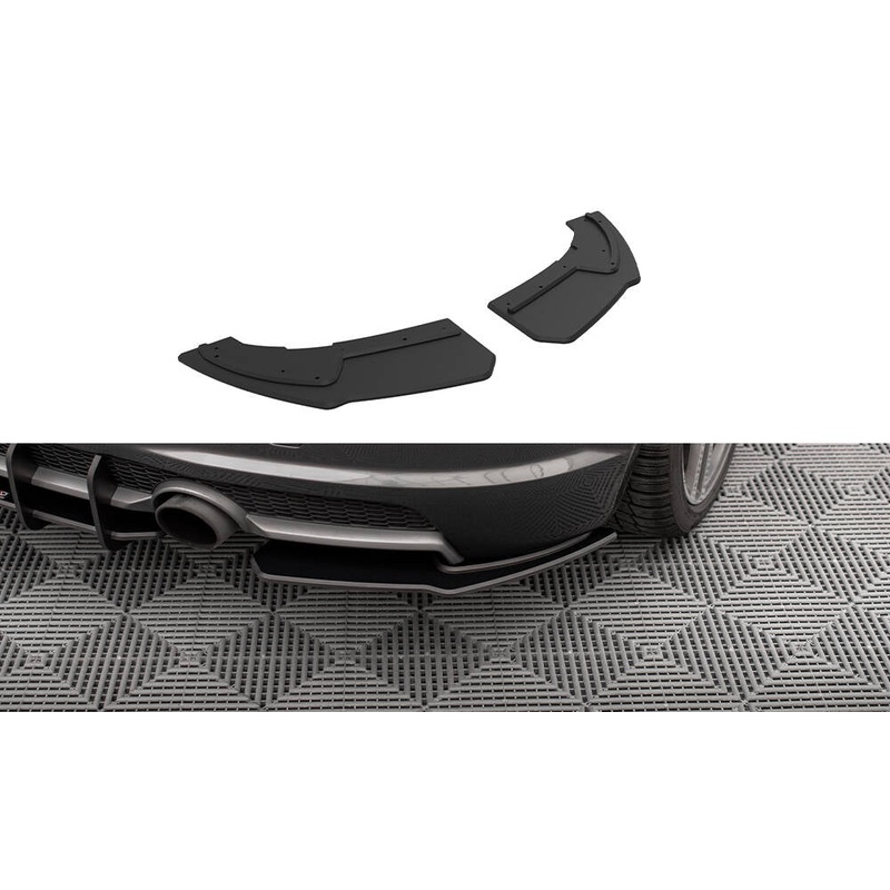 Street Pro Rear Side Splitters Audi TT S-Line 8S BLACK