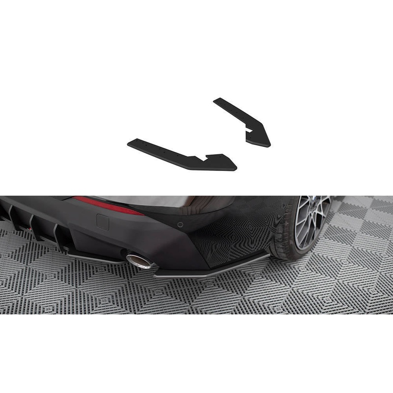 STREET PRO REAR SIDE SPLITTERS BMW 2 COUPE G42 BLACK
