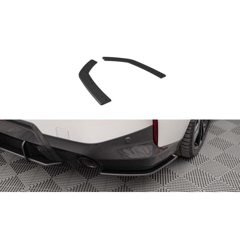 STREET PRO REAR SIDE SPLITTERS BMW 2 COUPE M-PACK G42 BLACK