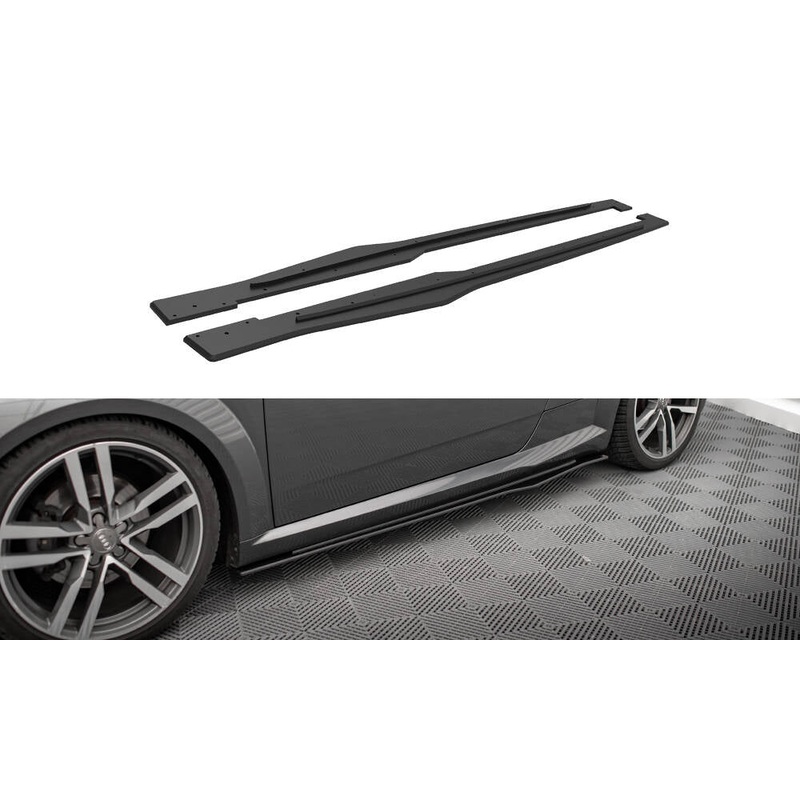 Street Pro Side Skirts Diffusers Audi TT S / S-Line 8S BLACK