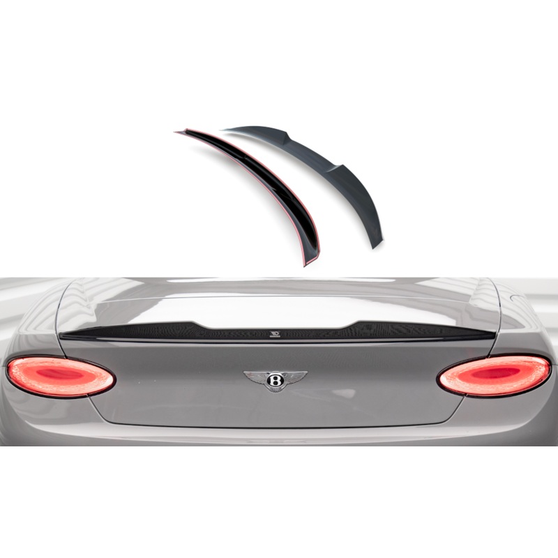 3D Spoiler Cap Bentley Continental Convertible GT Mk3 GLOSS BLACK