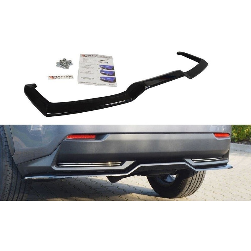 CENTRAL REAR SPLITTER LEXUS NX MK1 H (WITHOUT VERTICAL BARS) GLOSS BLACK