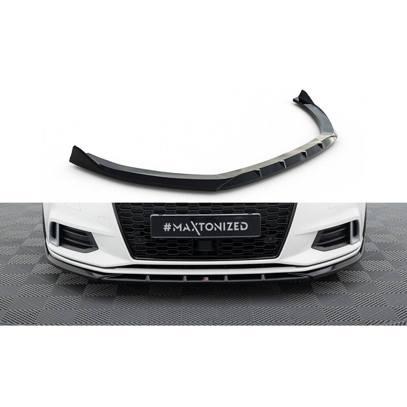 Front Splitter Audi A3 Sedan 8V Facelift GLOSS BLACK