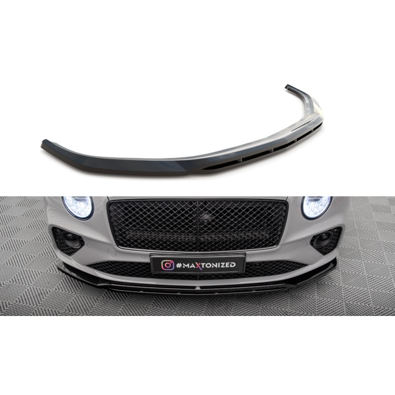 Front Splitter Bentley Continental GT Mk3 GLOSS BLACK