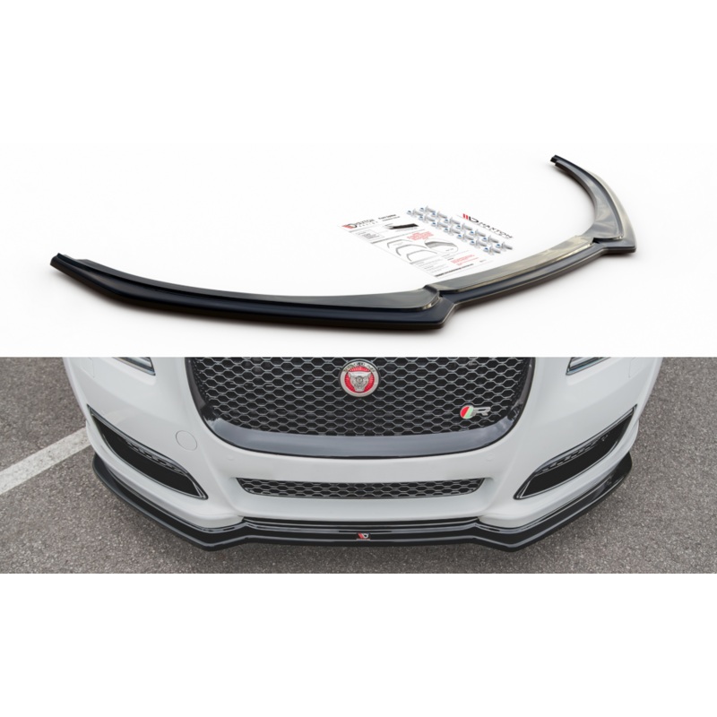 FRONT SPLITTER JAGUAR XJ X351 FACELIFT GLOSS BLACK