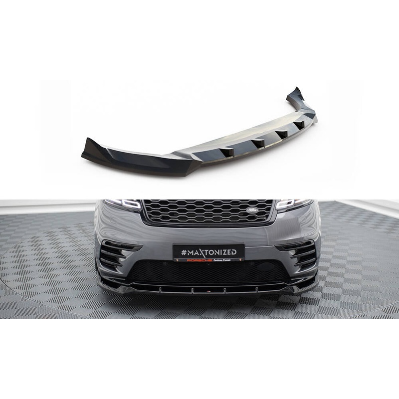 Front Splitter Land Rover Range Rover Velar R-Dynamic Mk1 GLOSS BLACK