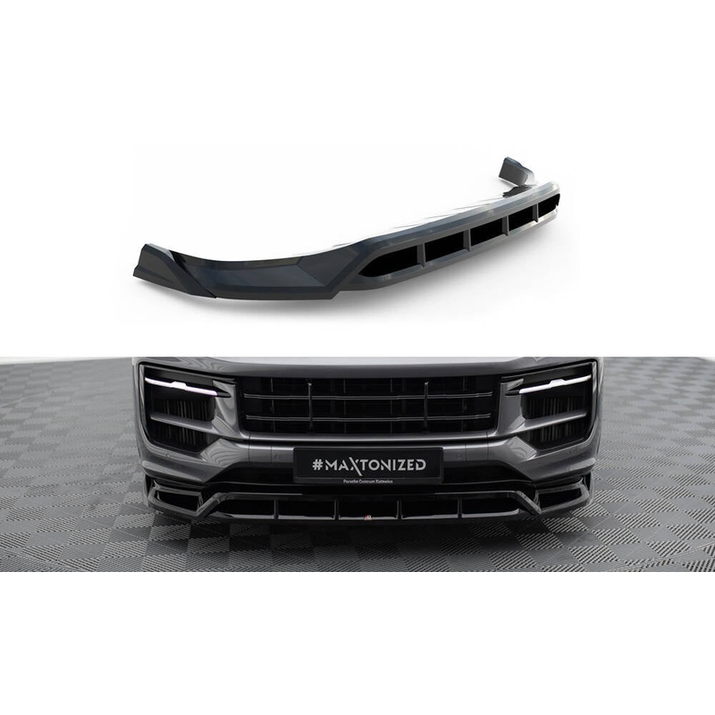 Front Splitter Porsche Cayenne SUV / Coupe Mk3 Facelift GLOSS BLACK
