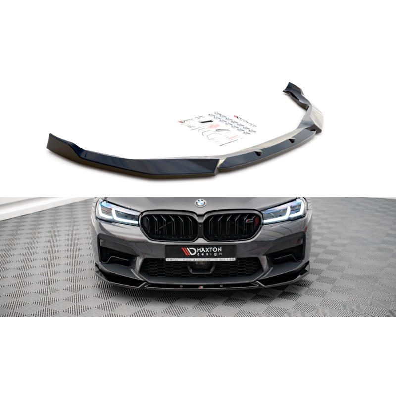 FRONT SPLITTER V.1 BMW M5 F90 FACELIFT GLOSS BLACK