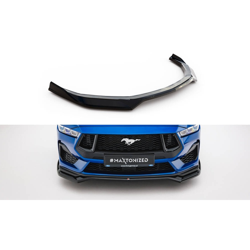Front Splitter V.1 Ford Mustang GT Mk7 GLOSS BLACK