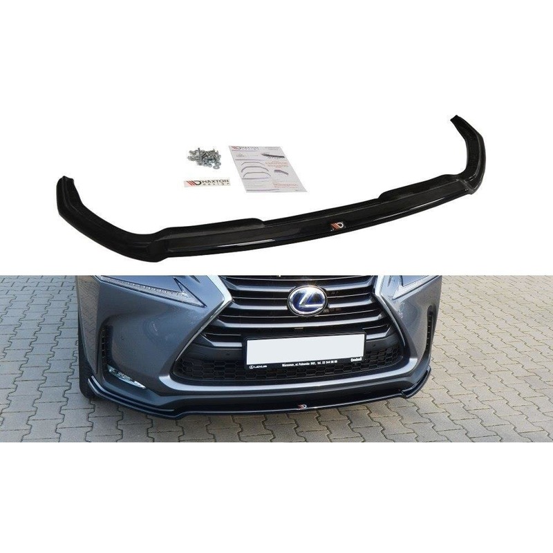 FRONT SPLITTER V.1 LEXUS NX MK1 GLOSS BLACK