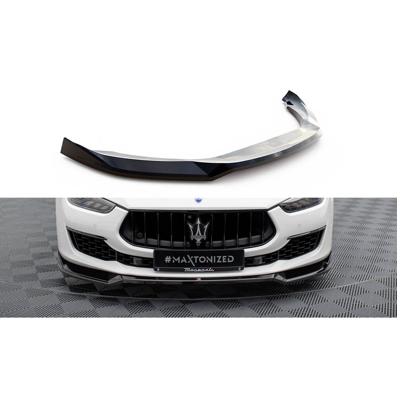 Front Splitter V.1 Maserati Ghibli Mk3 Facelift GLOSS BLACK