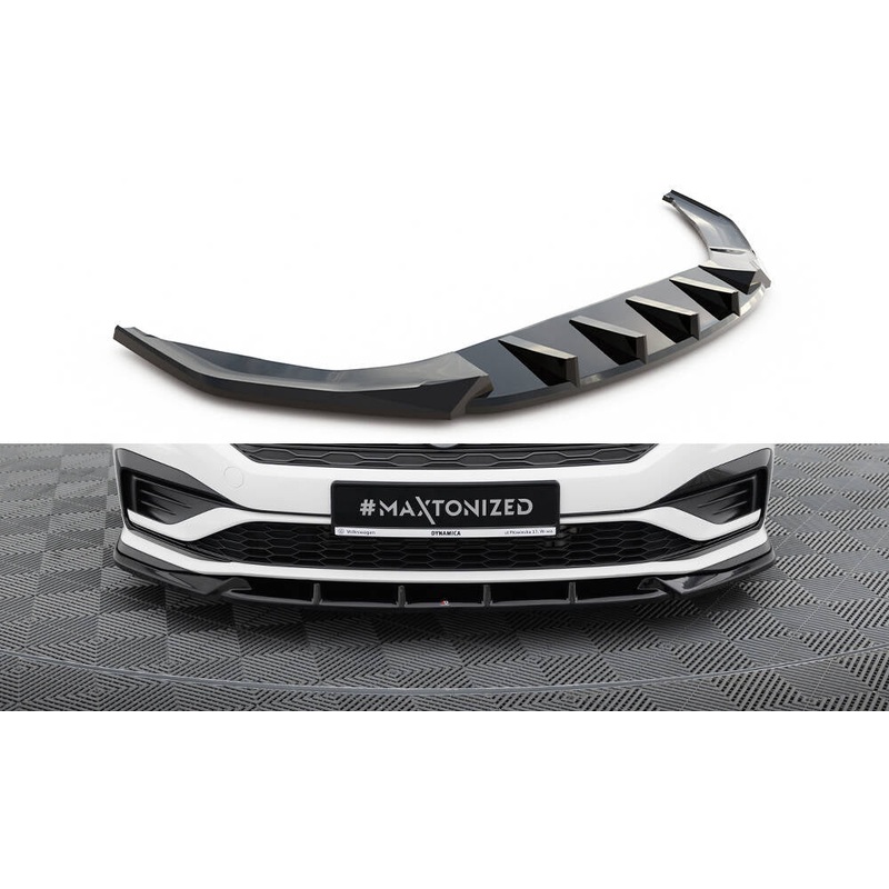 Front Splitter V.1 Volkswagen Jetta GLI Mk7 GLOSS BLACK