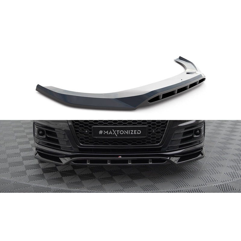 Front Splitter V.2 Audi SQ7 / Q7 S-Line Mk2 GLOSS BLACK