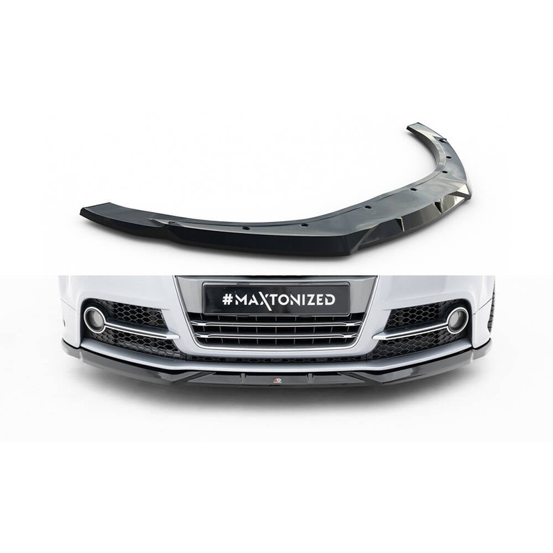 Front Splitter V.2 Audi TT S / TT S-Line 8J Facelift GLOSS BLACK