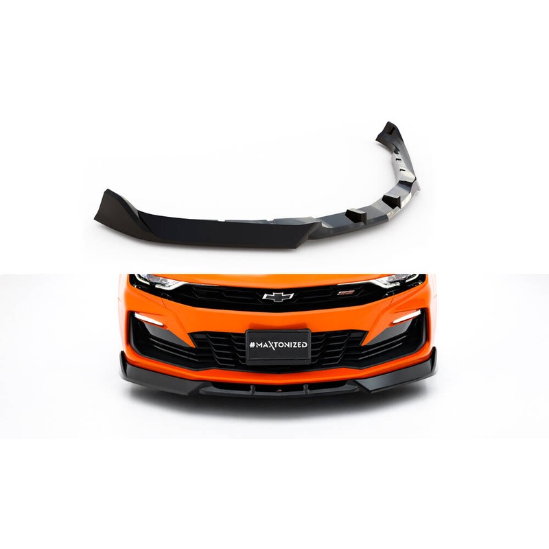 Front Splitter V.2 Chevrolet Camaro SS Mk6 Facelift GLOSS BLACK