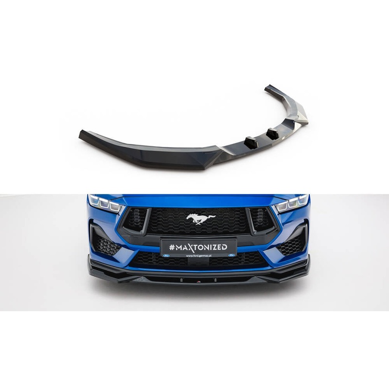Front Splitter V.2 Ford Mustang GT Mk7 GLOSS BLACK