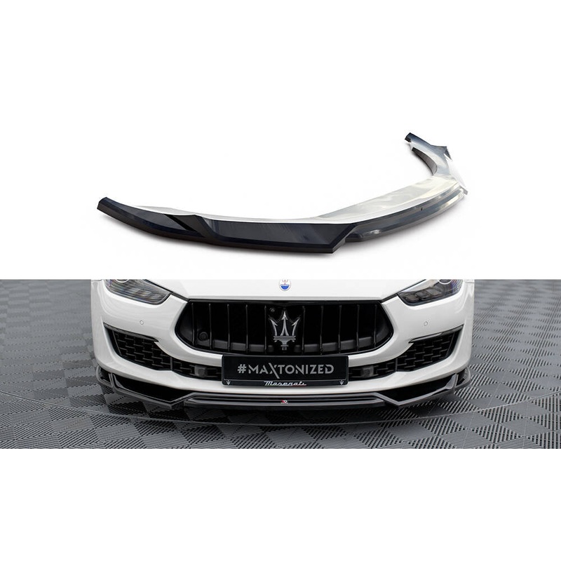 Front Splitter V.2 Maserati Ghibli Mk3 Facelift GLOSS BLACK