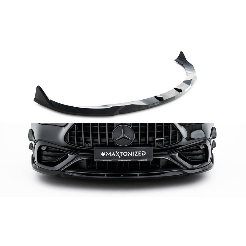 Front Splitter V.2 Mercedes-AMG CLE 53 C236 GLOSS BLACK