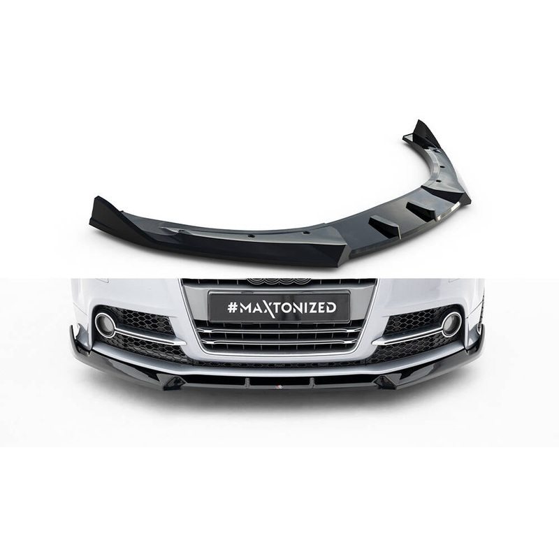 Front Splitter V.3 Audi TT S / TT S-Line 8J Facelift GLOSS BLACK
