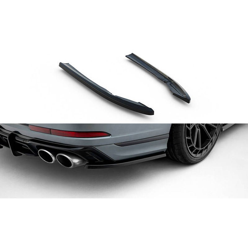 Rear Side Splitters Audi S8 D5 Facelift GLOSS BLACK