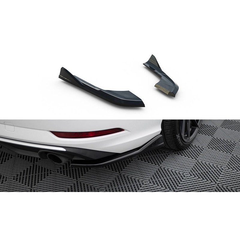 Rear Side Splitters V.1 Audi A3 Sedan 8V Facelift GLOSS BLACK