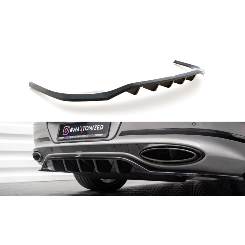 Rear Splitter (with vertical bars) Bentley Continental GT Mk3 GLOSS BLACK