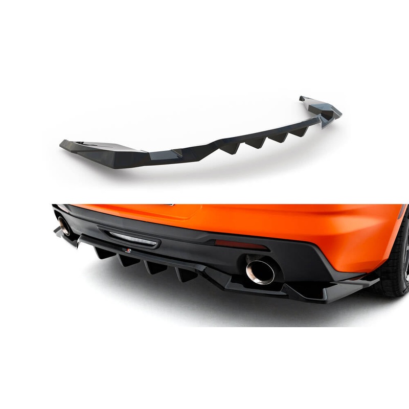 Rear Splitter (with vertical bars) Chevrolet Camaro SS Mk6 Facelift GLOSS BLACK