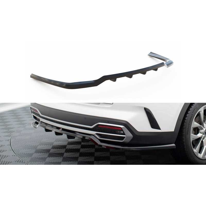 Rear Splitter (with vertical bars) Kia Sorento Mk4 GLOSS BLACK