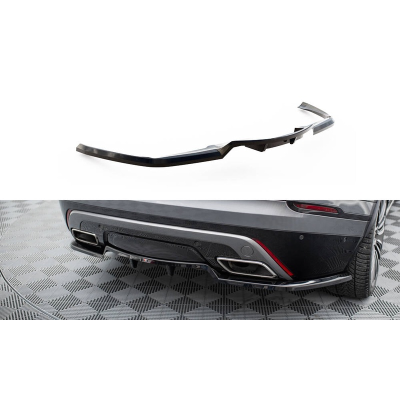 Rear Splitter (with vertical bars) Land Rover Range Rover Velar R-Dynamic Mk1 GLOSS BLACK