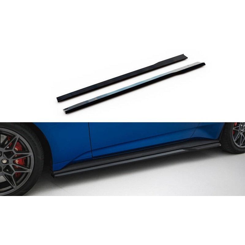Side Skirts Diffusers Ford Mustang GT Mk7 GLOSS BLACK