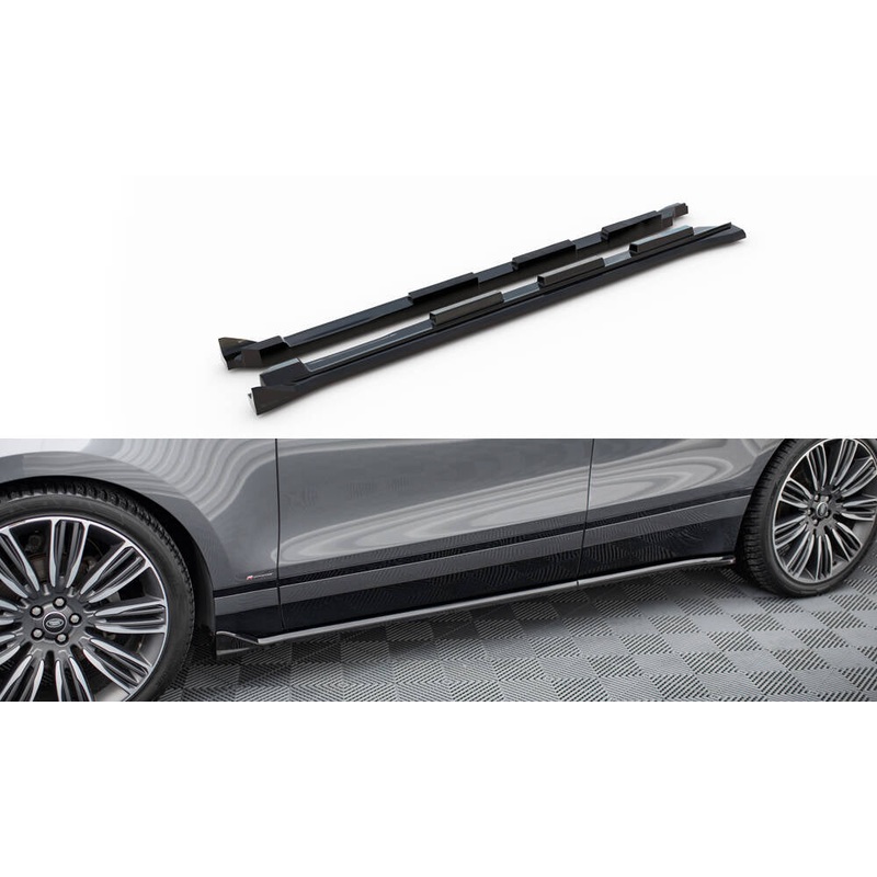 Side Skirts Diffusers Land Rover Range Rover Velar R-Dynamic Mk1 GLOSS BLACK