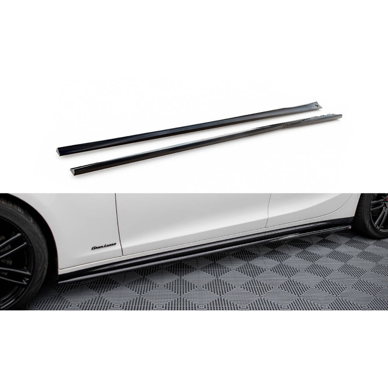 Side Skirts Diffusers Maserati Ghibli Mk3 Facelift GLOSS BLACK