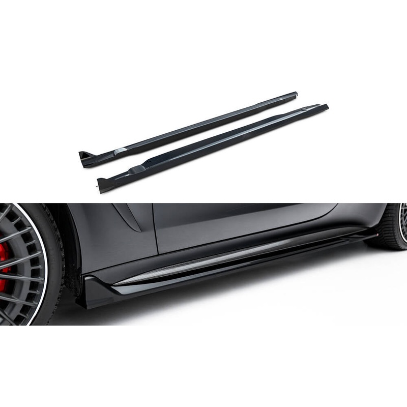 Side Skirts Diffusers Mercedes-AMG CLE 53 C236 GLOSS BLACK