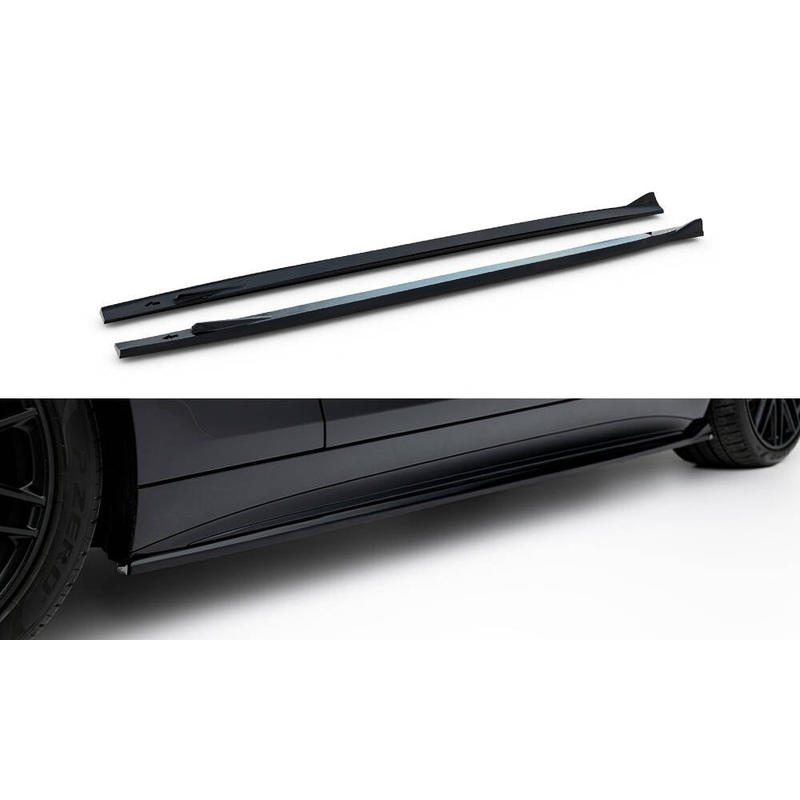 Side Skirts Diffusers Mercedes-AMG SL 63 R232 GLOSS BLACK