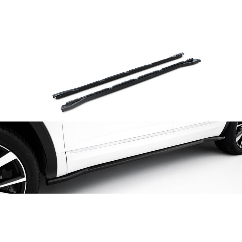 Side Skirts Diffusers Volkswagen Atlas R-Line Mk1 Facelift 2 GLOSS BLACK