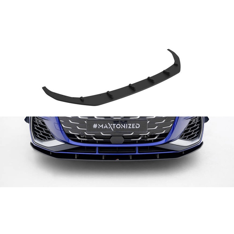 Street Pro Front Splitter Audi A3 S-Line Sedan / S3 Sedan 8Y Facelift BLACK