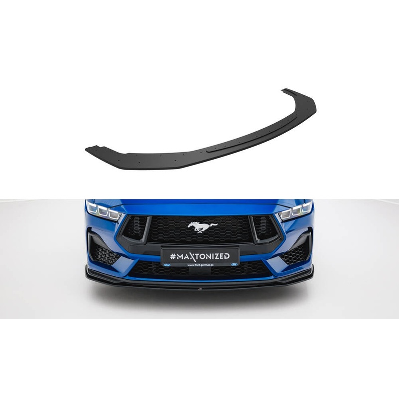 Street Pro Front Splitter Ford Mustang GT Mk7 BLACK