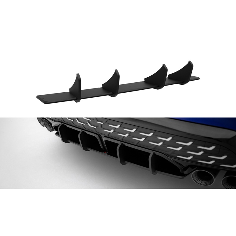 Street Pro Rear Diffuser Audi S3 Sedan 8Y Facelift BLACK