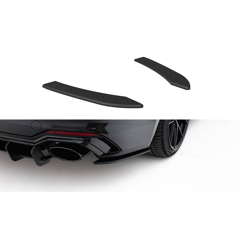 Street Pro Rear Side Splitters Audi RS5 Sportback F5 BLACK