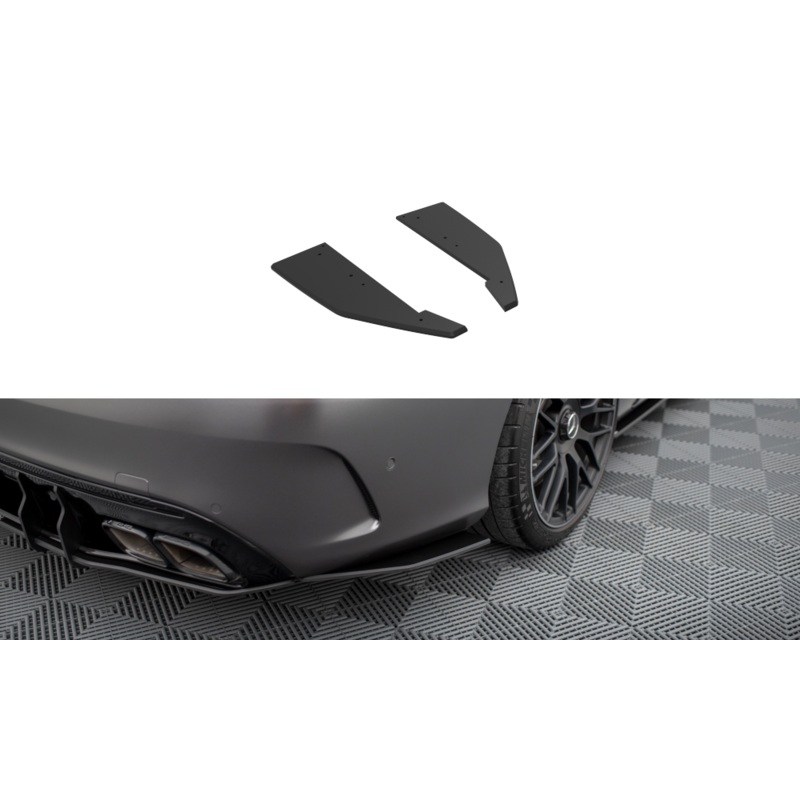 Street Pro Rear Side Splitters Mercedes-AMG C63 Sedan / Estate W205 Facelift BLACK
