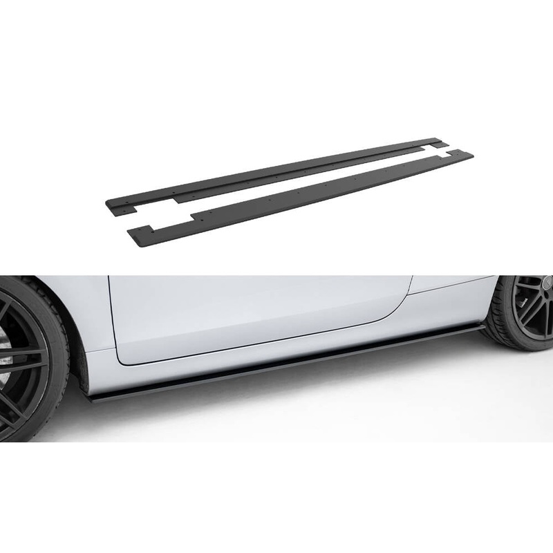Street Pro Side Skirts Diffusers Audi TT S / TT S-Line 8J Facelift BLACK