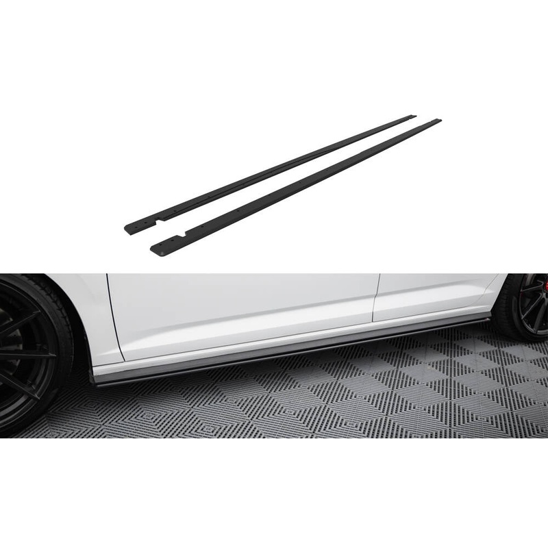 STREET PRO SIDE SKIRTS DIFFUSERS VOLKSWAGEN JETTA GLI MK7 BLACK