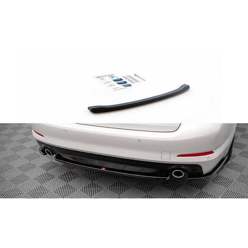 CENTRAL REAR SPLITTER FOR BMW 5 G30 GLOSS BLACK