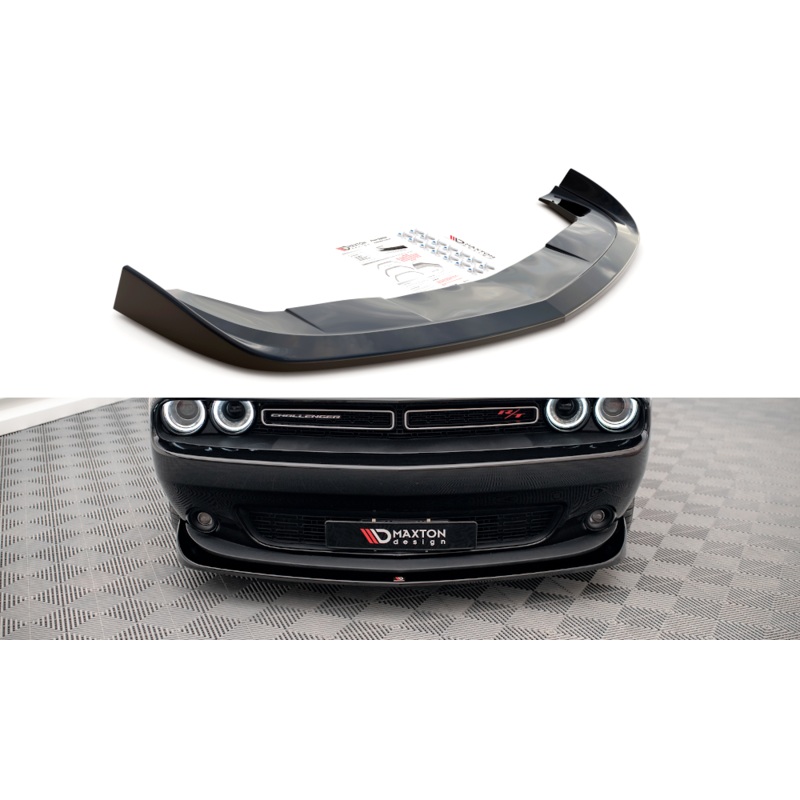 FRONT SPLITTER DODGE CHALLENGER RT MK3 FACELIFT GLOSS BLACK